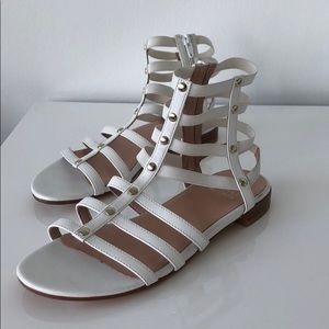 Stuart Wietzman gladiator Sandals with gold detail